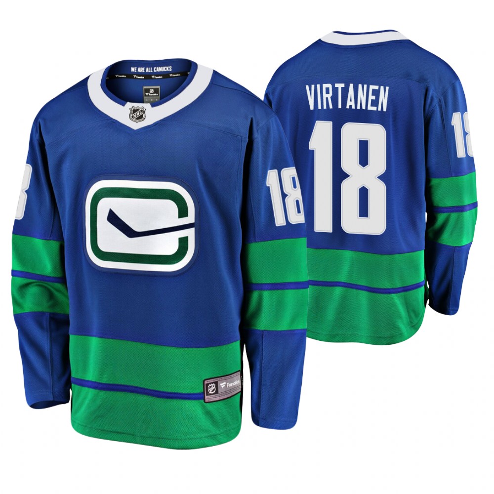 Vancouver Canucks Jake Virtanen Men's Alternate Premier Breakaway Player Jersey