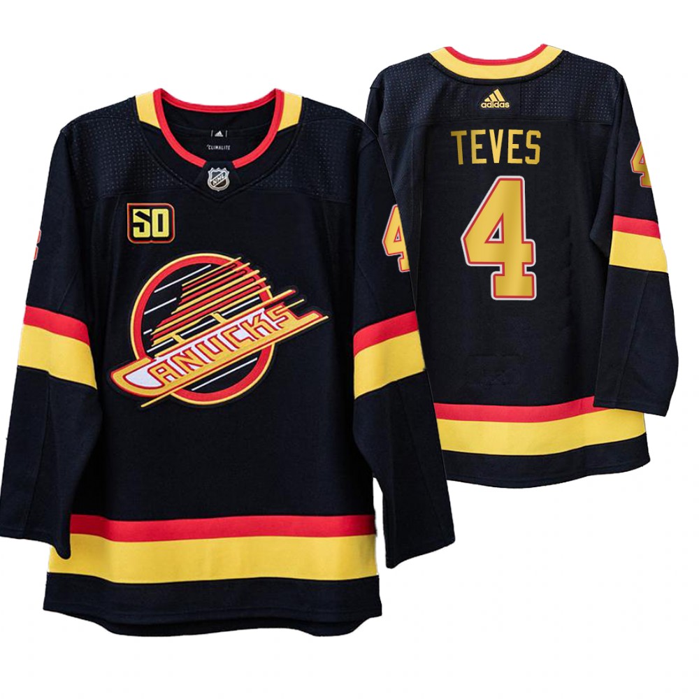 Vancouver Canucks Josh Teves 50th Anniversary Men's Skate Jersey