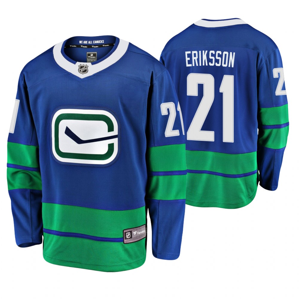 Vancouver Canucks Loui Eriksson Men's Alternate Premier Breakaway Player Jersey