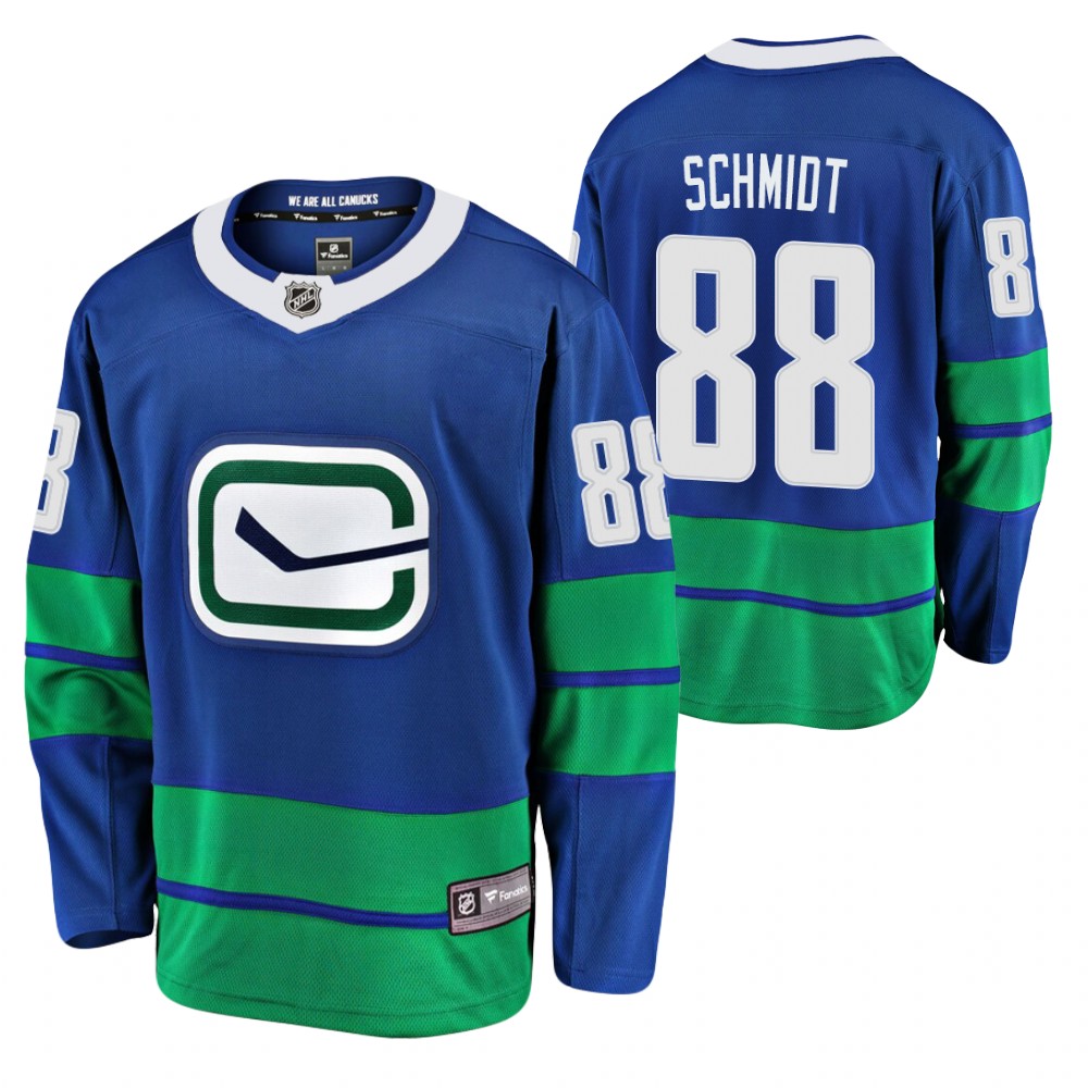 Vancouver Canucks Nate Schmidt Royal 2020-21 Alternate Premier Player Jersey