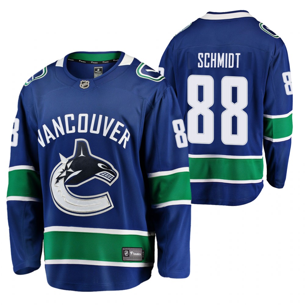 Vancouver Canucks Nate Schmidt Royal 2020-21 Home Breakaway Player Jersey