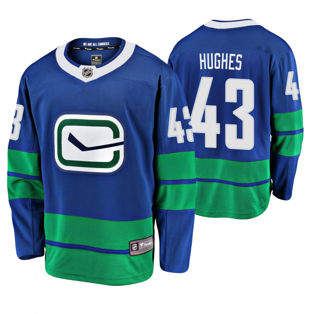 Vancouver Canucks Quinn Hughes Men's Alternate Premier Breakaway Player Jersey