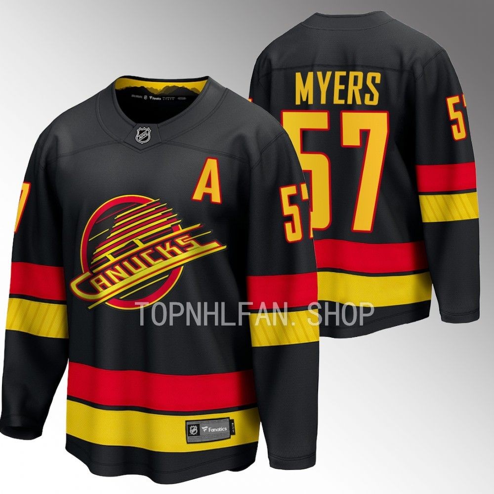 Vancouver Canucks Tyler Myers Black 2023-24 Alternate Breakaway Player Jersey