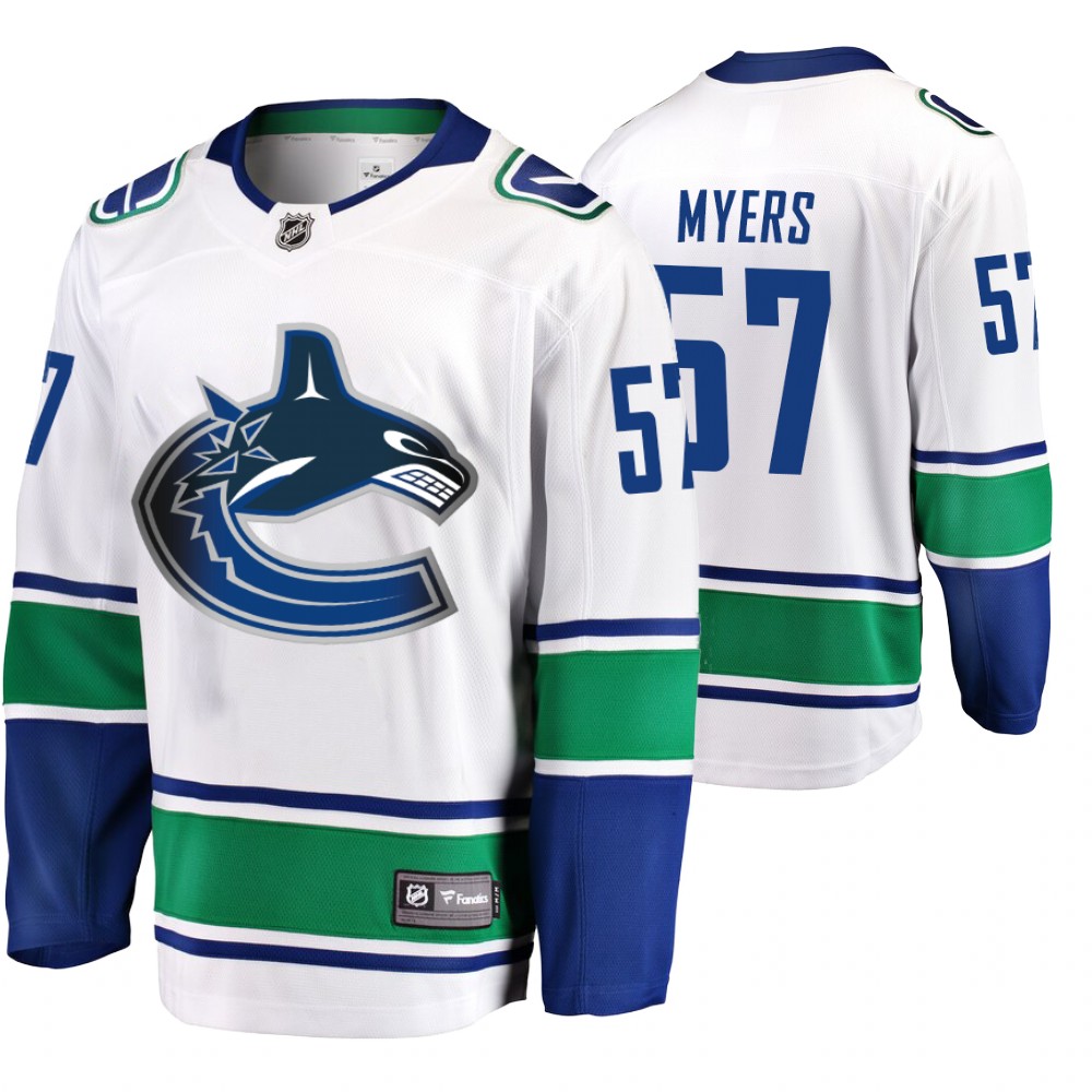 Vancouver Canucks Tyler Myers Men's Away Breakaway Player Fanatics Branded Jersey