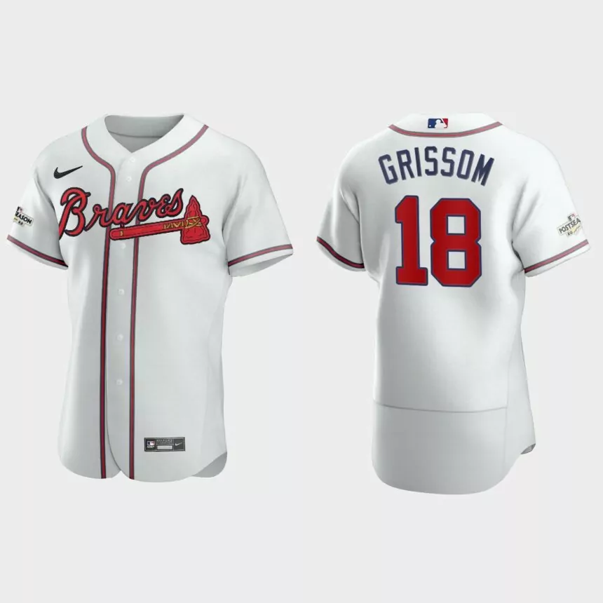 Vaughn Grissom Atlanta Braves 2022 Postseason Authentic Jersey – White