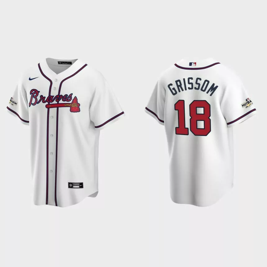 Vaughn Grissom Atlanta Braves 2022 Postseason Replica Jersey – White