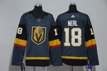 Vegas Golden Knights 18 James Neal Gray Women Adidas Jersey