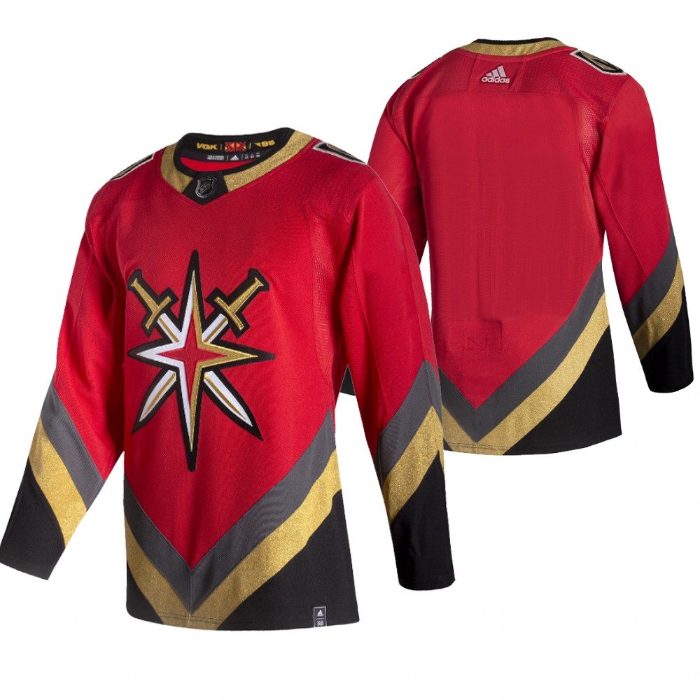 Vegas Golden Knights 2021 Reverse Retro Blank Red Jersey Special Edition Authentic