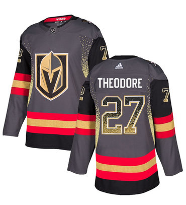 Vegas Golden Knights 27 Shea Theodore Gray Drift Fashion Jersey
