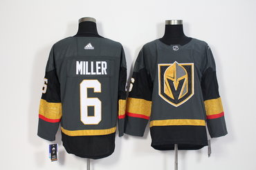 Vegas Golden Knights 6 Colin Miller Gray Adidas Jersey