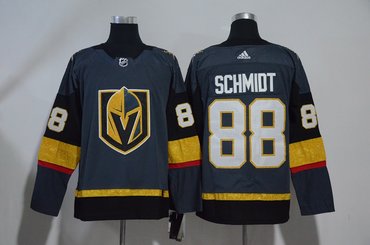Vegas Golden Knights 88 Nate Schmidt Gray Adidas Jersey