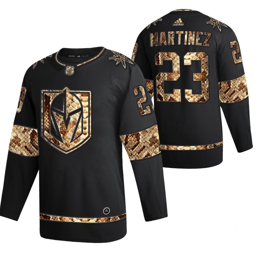 Vegas Golden Knights Alec Martinez Black Python Skin 2021 Exclusive Edition Jersey
