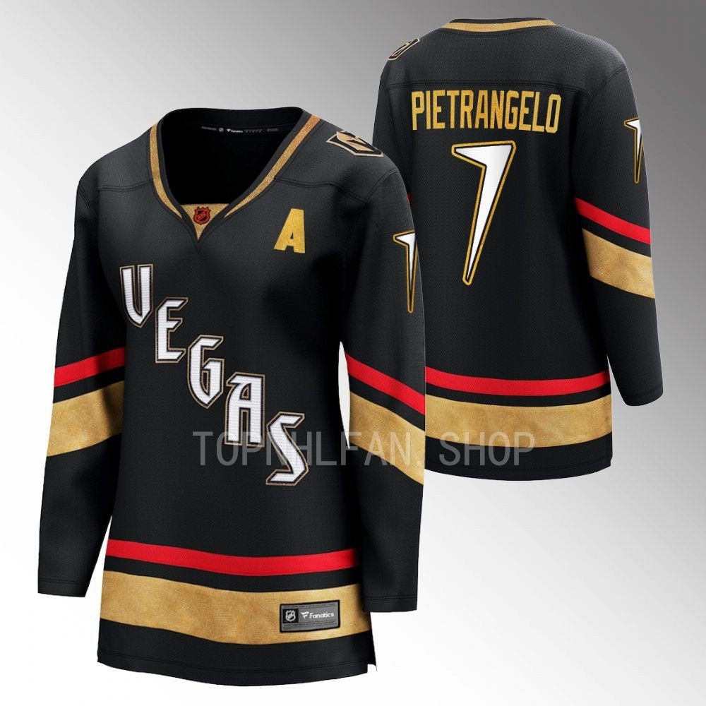 Vegas Golden Knights Alex Pietrangelo Women Black 2022 Special Edition 2.0 Jersey