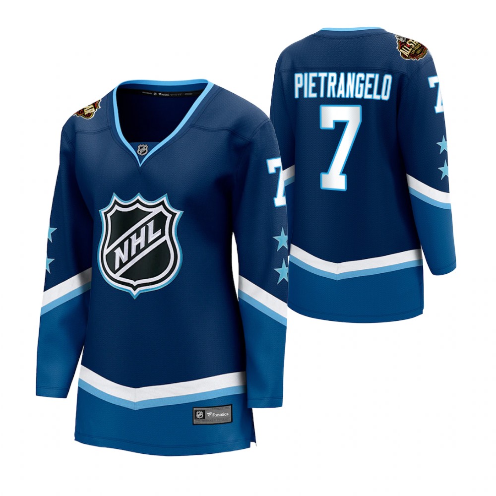 Vegas Golden Knights Alex Pietrangelo Women Blue 2022 NHL All-Star Jersey