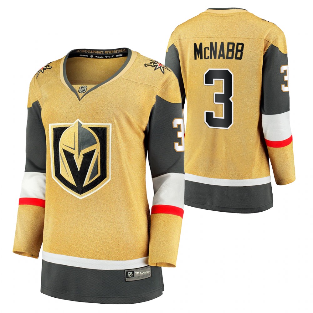 Vegas Golden Knights Brayden Mcnabb Women Gold 2020-21 Alternate Jersey
