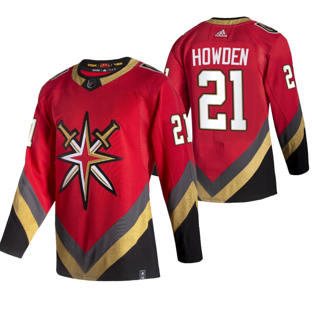 Vegas Golden Knights Brett Howden Red 2021 Reverse Retro Special Edition Jersey