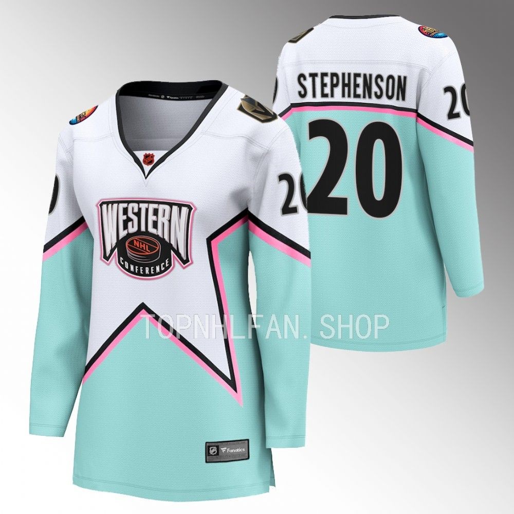 Vegas Golden Knights Chandler Stephenson 2023 NHL All-Star Western Conference Women White Jersey