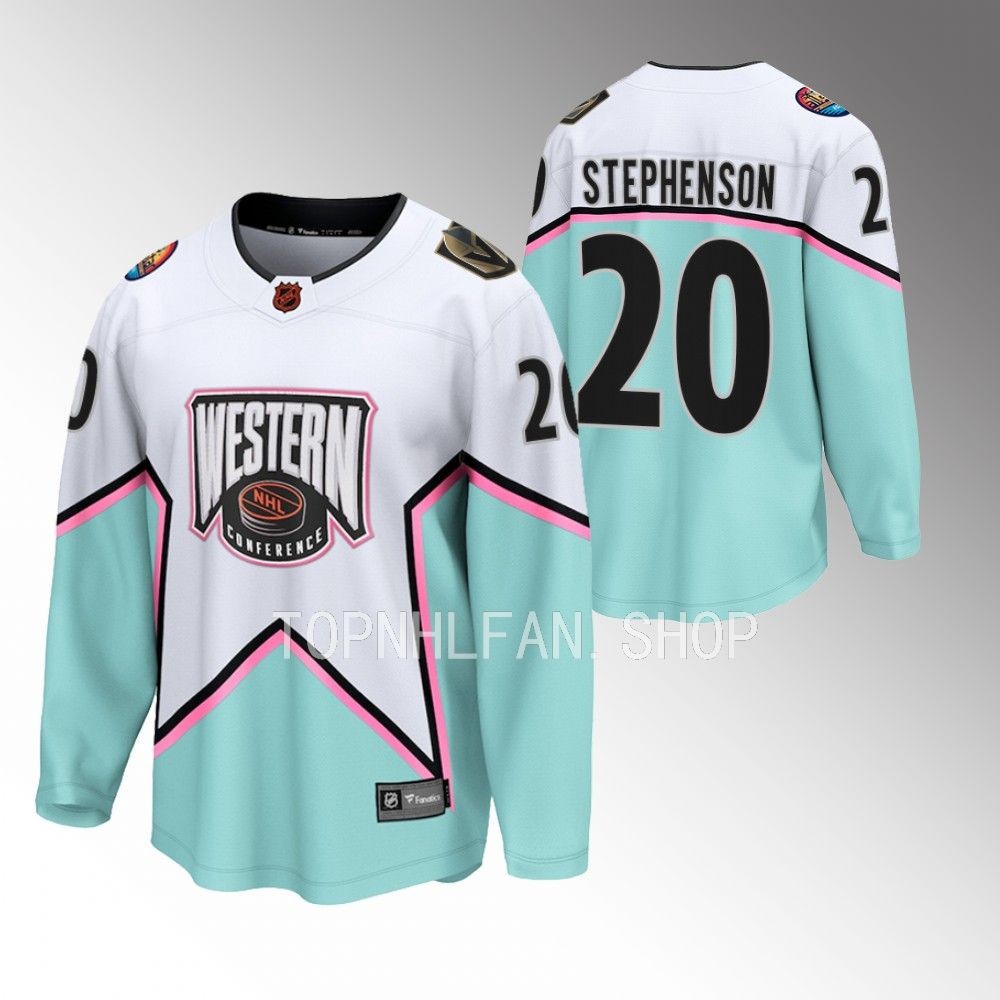 Vegas Golden Knights Chandler Stephenson 2023 NHL All-Star White Western Conference Jersey