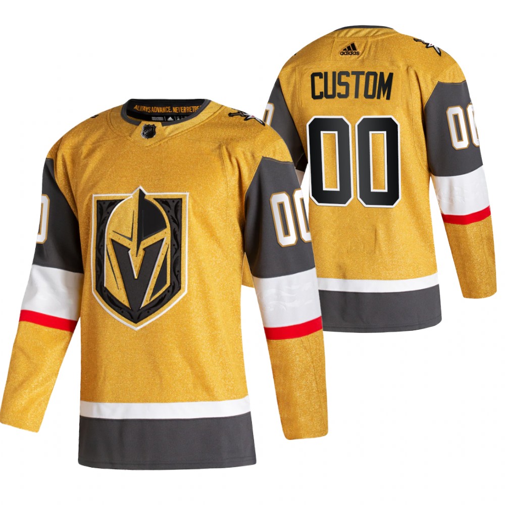 Vegas Golden Knights Custom Gold 2020-21 Alternate Authentic Player Jersey
