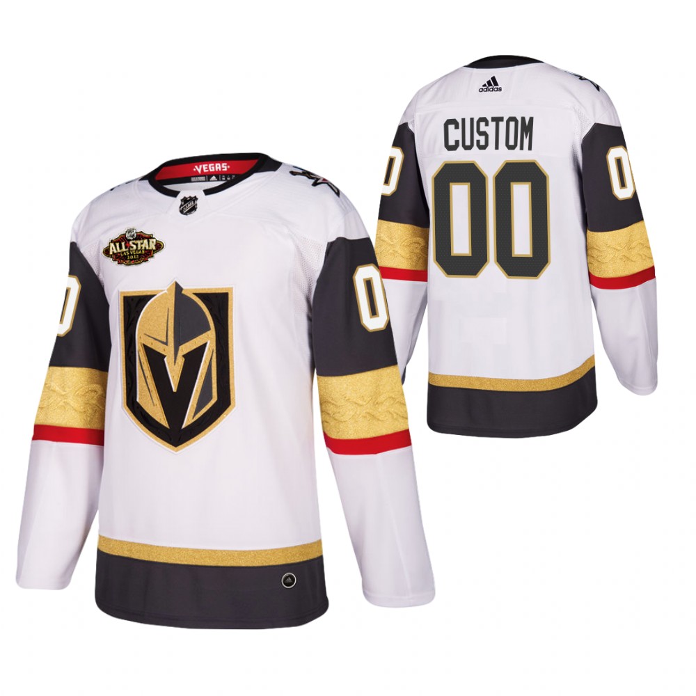 Vegas Golden Knights Custom White 2022 All-Star Away Jersey