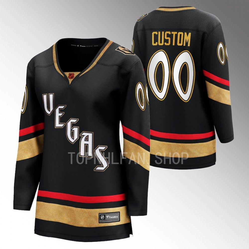 Vegas Golden Knights Custom Women Black 2022 Special Edition 2.0 Jersey