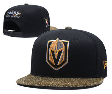 Vegas Golden Knights Fresh Logo Black Adjustable Hat YD
