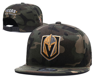 Vegas Golden Knights Fresh Logo Camo Adjustable Hat YD