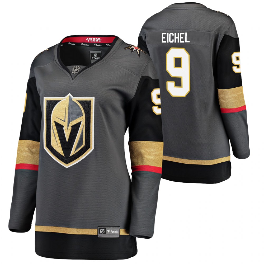 Vegas Golden Knights Jack Eichel Women Black Home Jersey