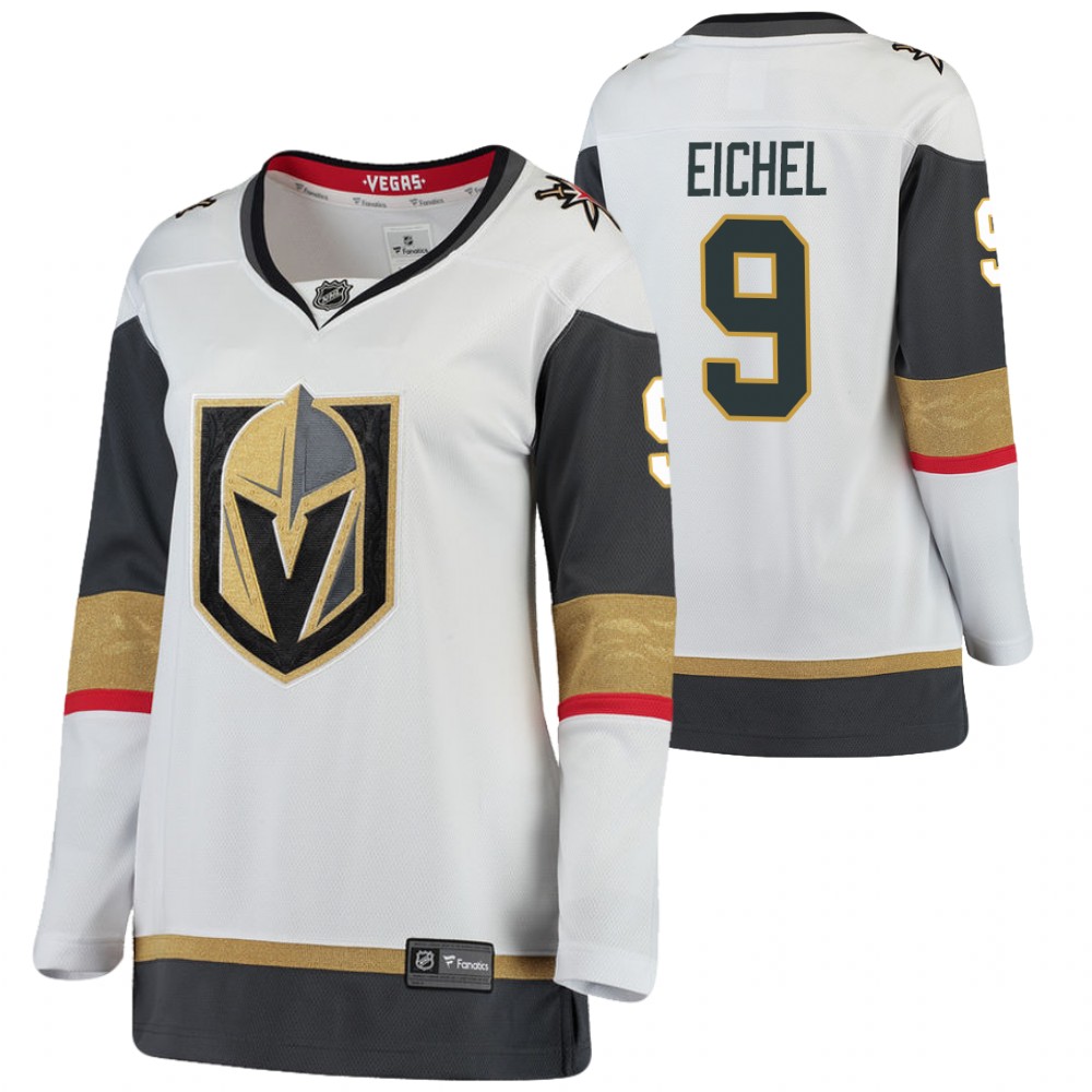 Vegas Golden Knights Jack Eichel Women White Away Jersey