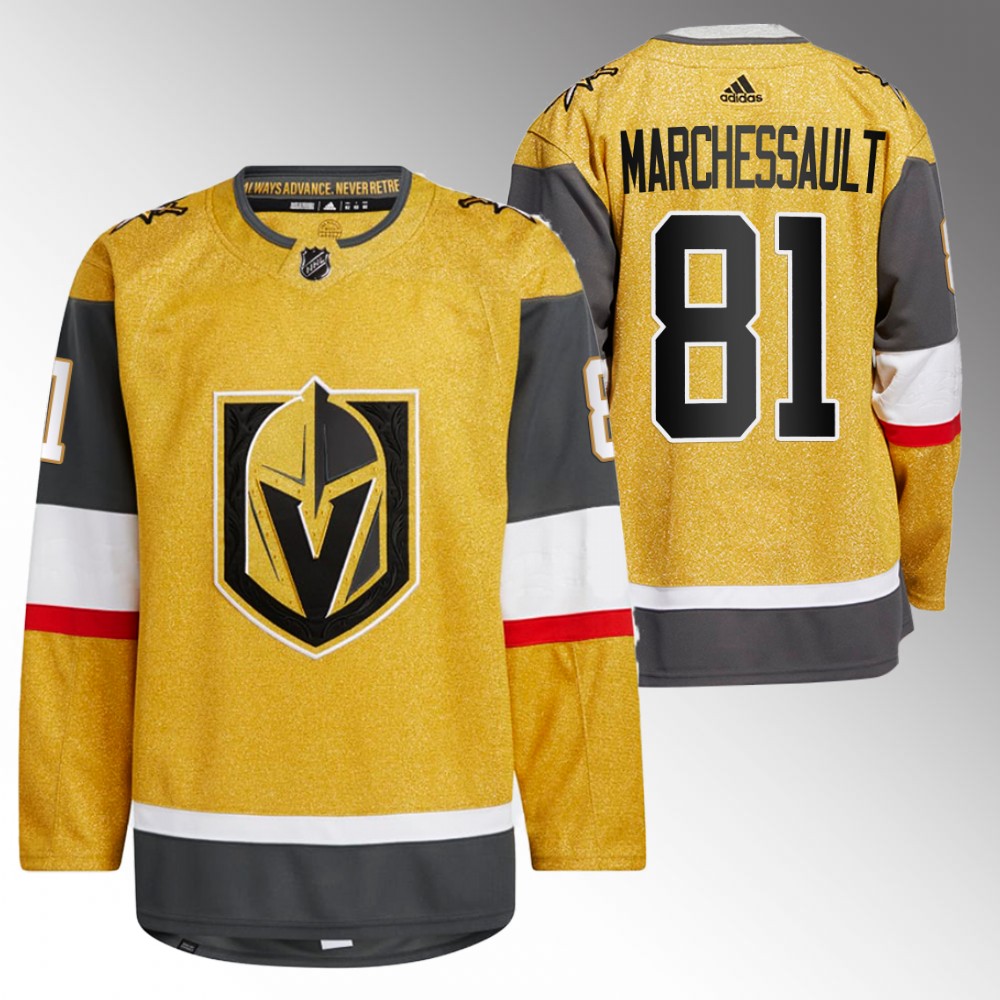 Vegas Golden Knights Jonathan Marchessault Gold 2022-23 Home Authentic Jersey