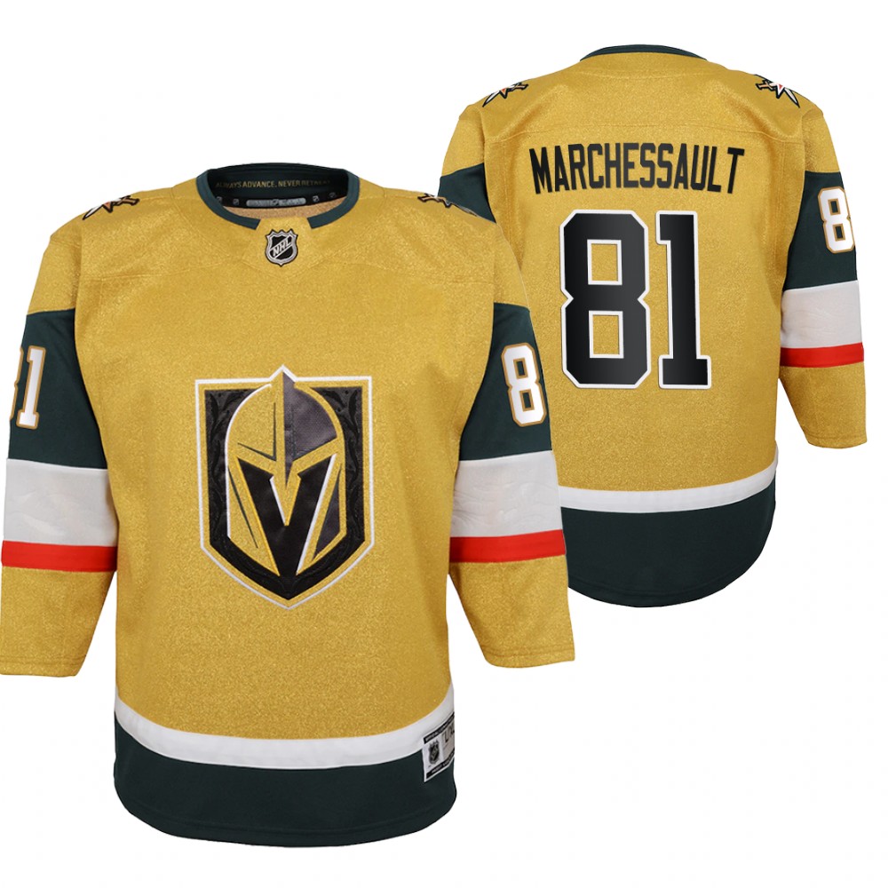 Vegas Golden Knights Jonathan Marchessault Youth Gold 2020-21 Alternate Jersey