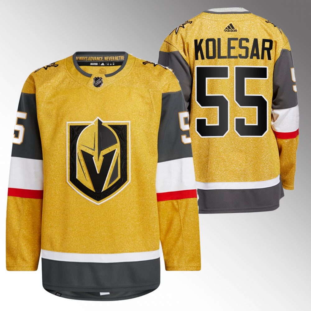 Vegas Golden Knights Keegan Kolesar Gold 2022-23 Home Authentic Jersey
