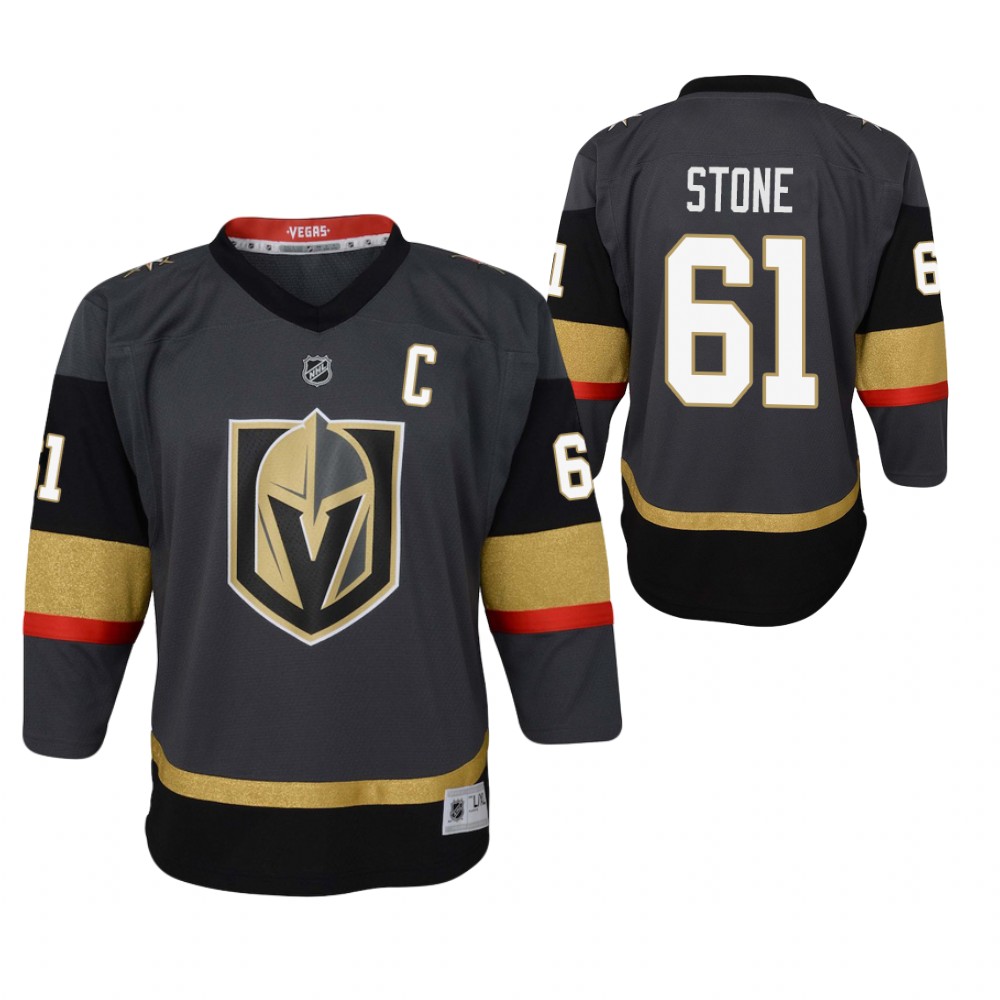 Vegas Golden Knights Mark Stone Youth Black Home Jersey
