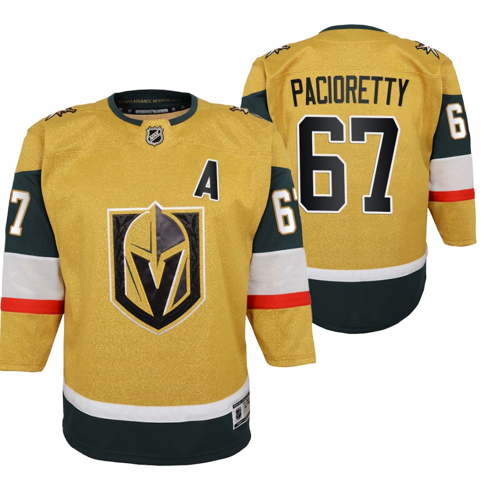 Vegas Golden Knights Max Pacioretty Youth Gold 2020-21 Alternate Jersey