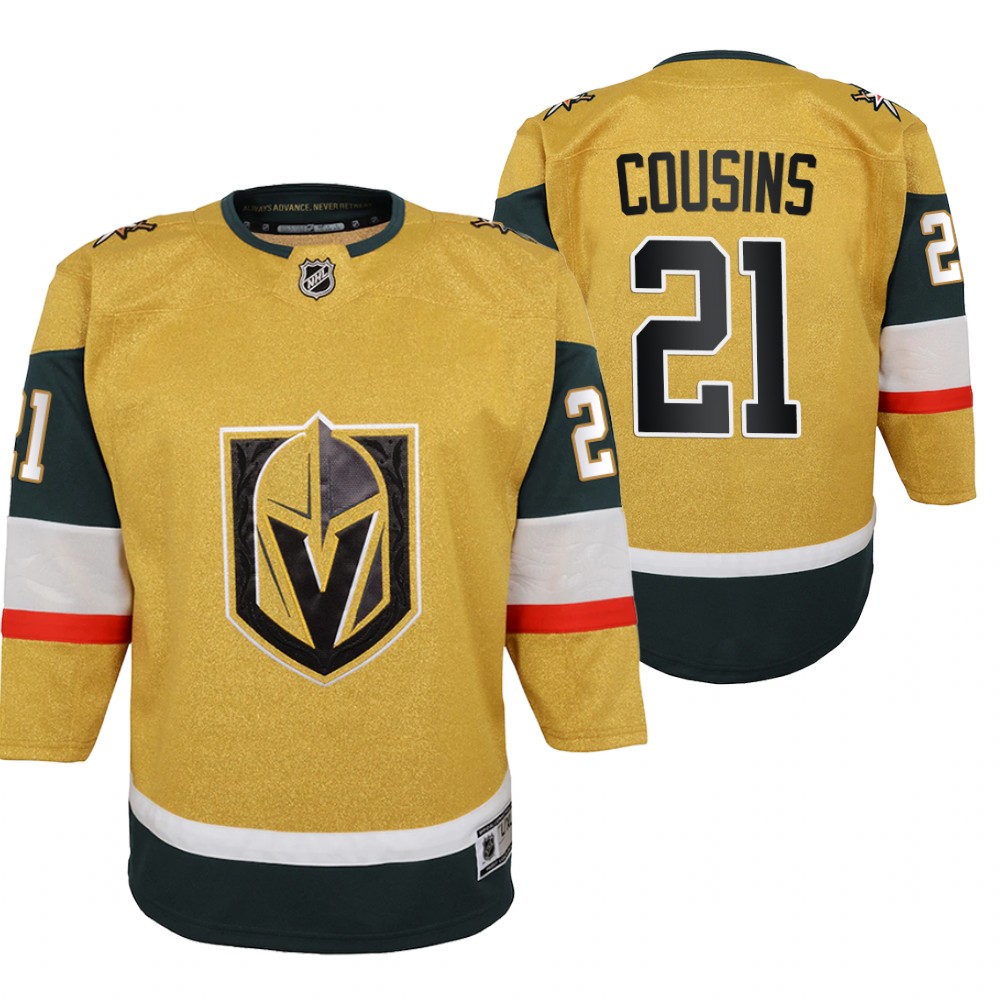 Vegas Golden Knights Nick Cousins Youth Gold 2020-21 Alternate Jersey