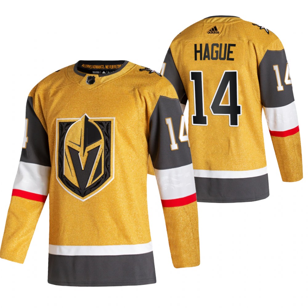 Vegas Golden Knights Nicolas Hague Gold 2020-21 Alternate Authentic Player Jersey