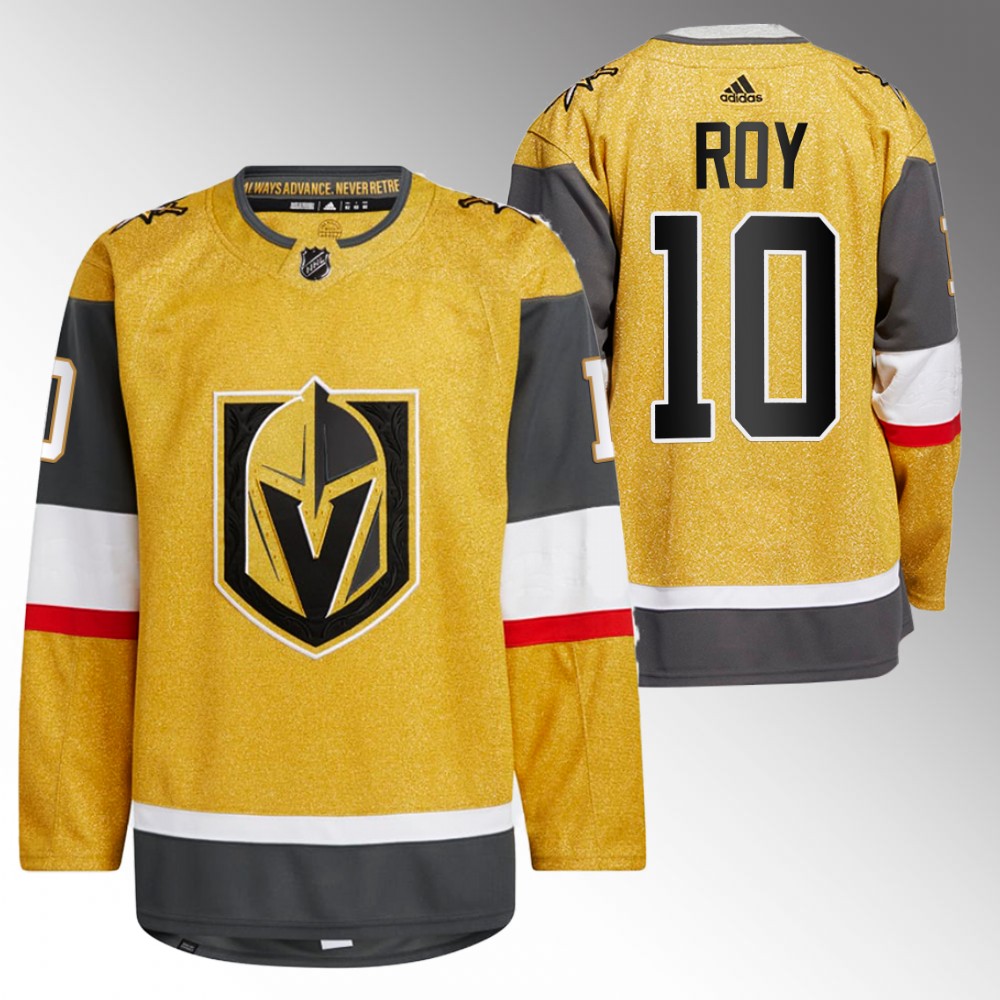 Vegas Golden Knights Nicolas Roy Gold 2022-23 Home Authentic Jersey