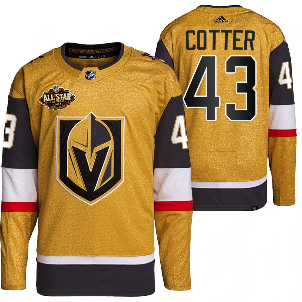 Vegas Golden Knights Paul Cotter Gold 2022 All-Star Primegreen Authentic Jersey