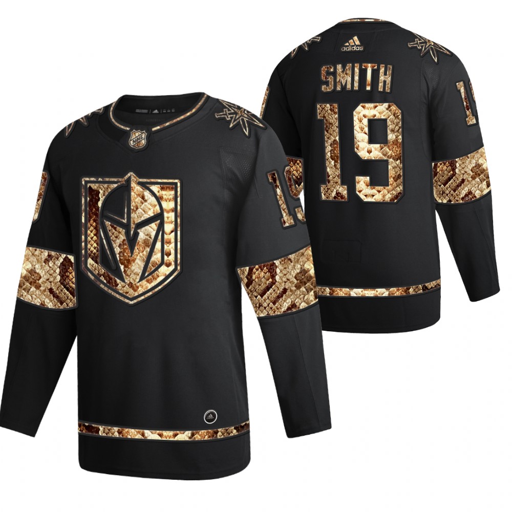 Vegas Golden Knights Reilly Smith Black Python Skin 2021 Exclusive Edition Jersey