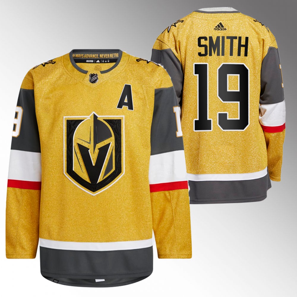 Vegas Golden Knights Reilly Smith Gold 2022-23 Home Authentic Jersey