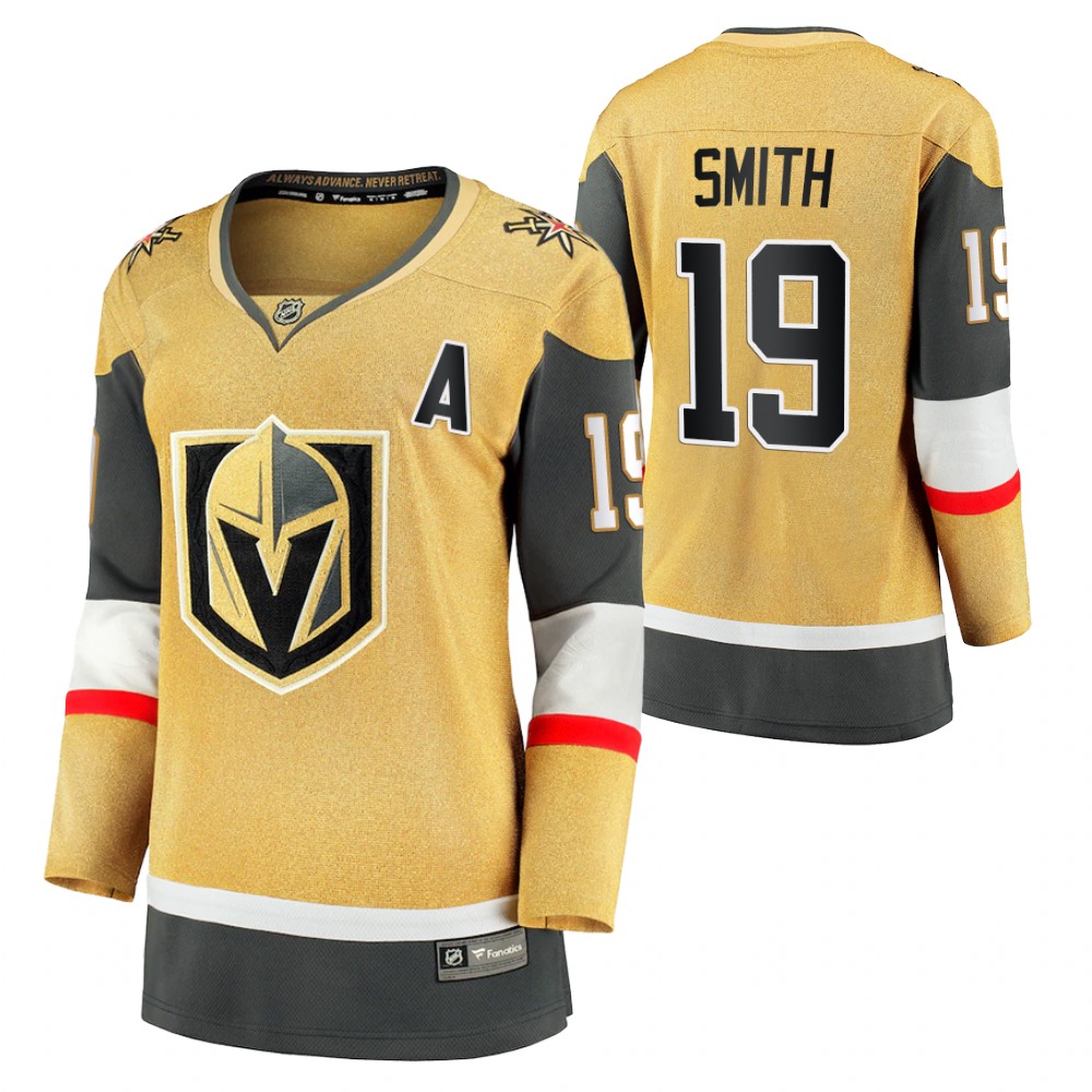 Vegas Golden Knights Reilly Smith Women Gold 2020-21 Alternate Jersey