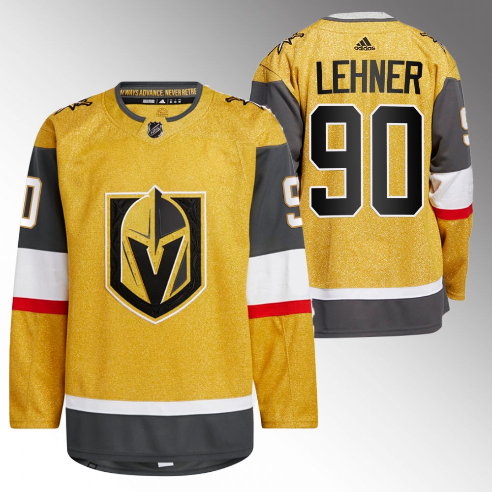 Vegas Golden Knights Robin Lehner Gold 2022-23 Home Authentic Jersey