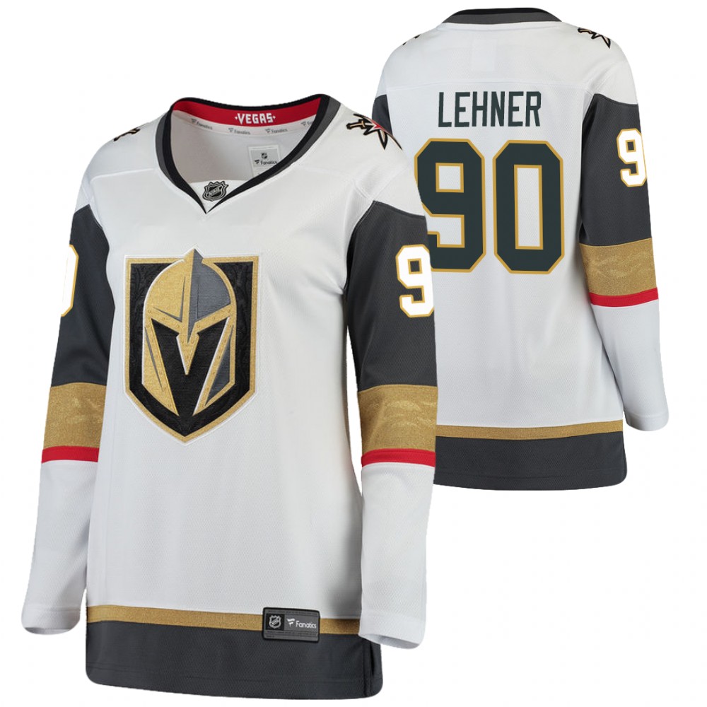 Vegas Golden Knights Robin Lehner Women White Away Jersey