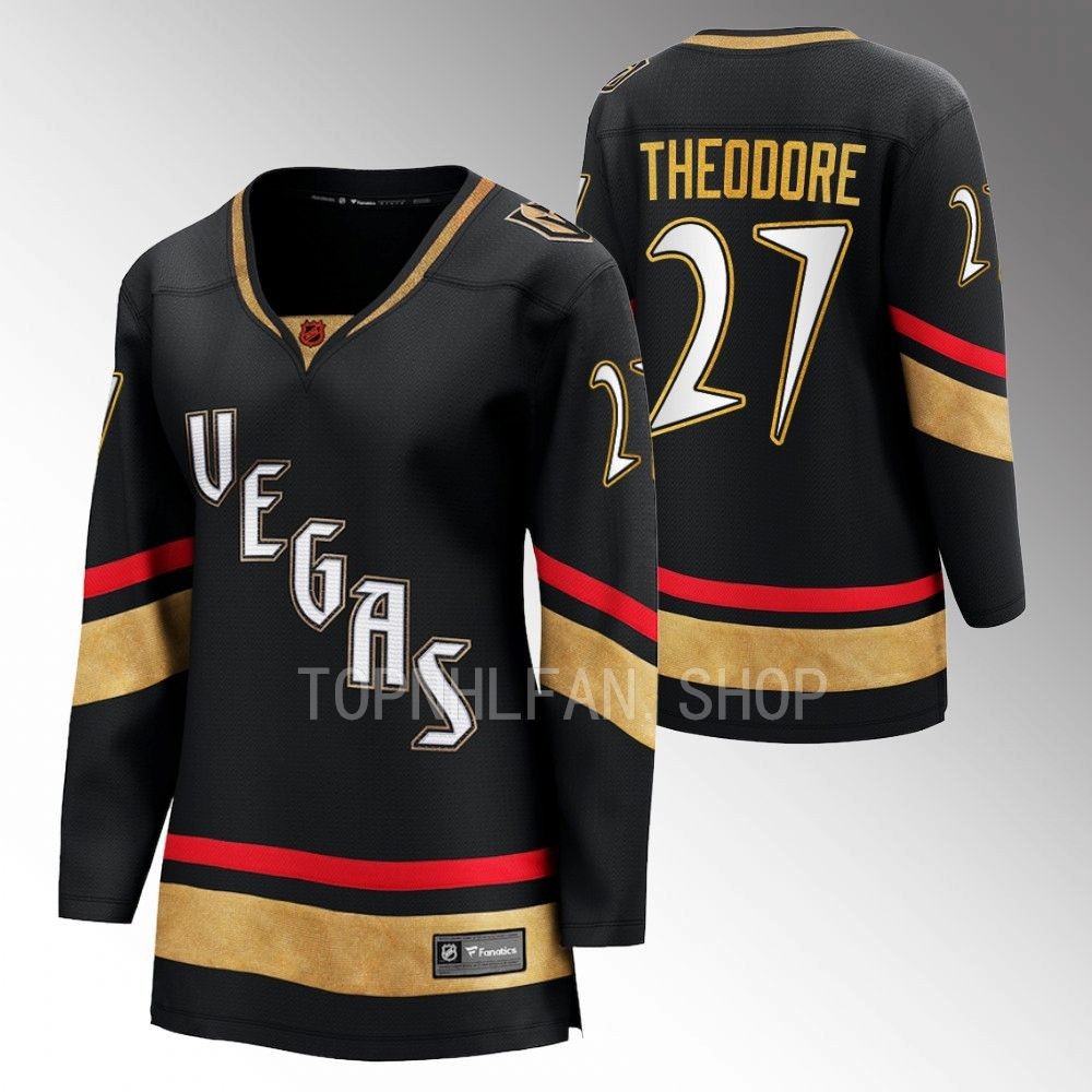Vegas Golden Knights Shea Theodore Women Black 2022 Special Edition 2.0 Jersey
