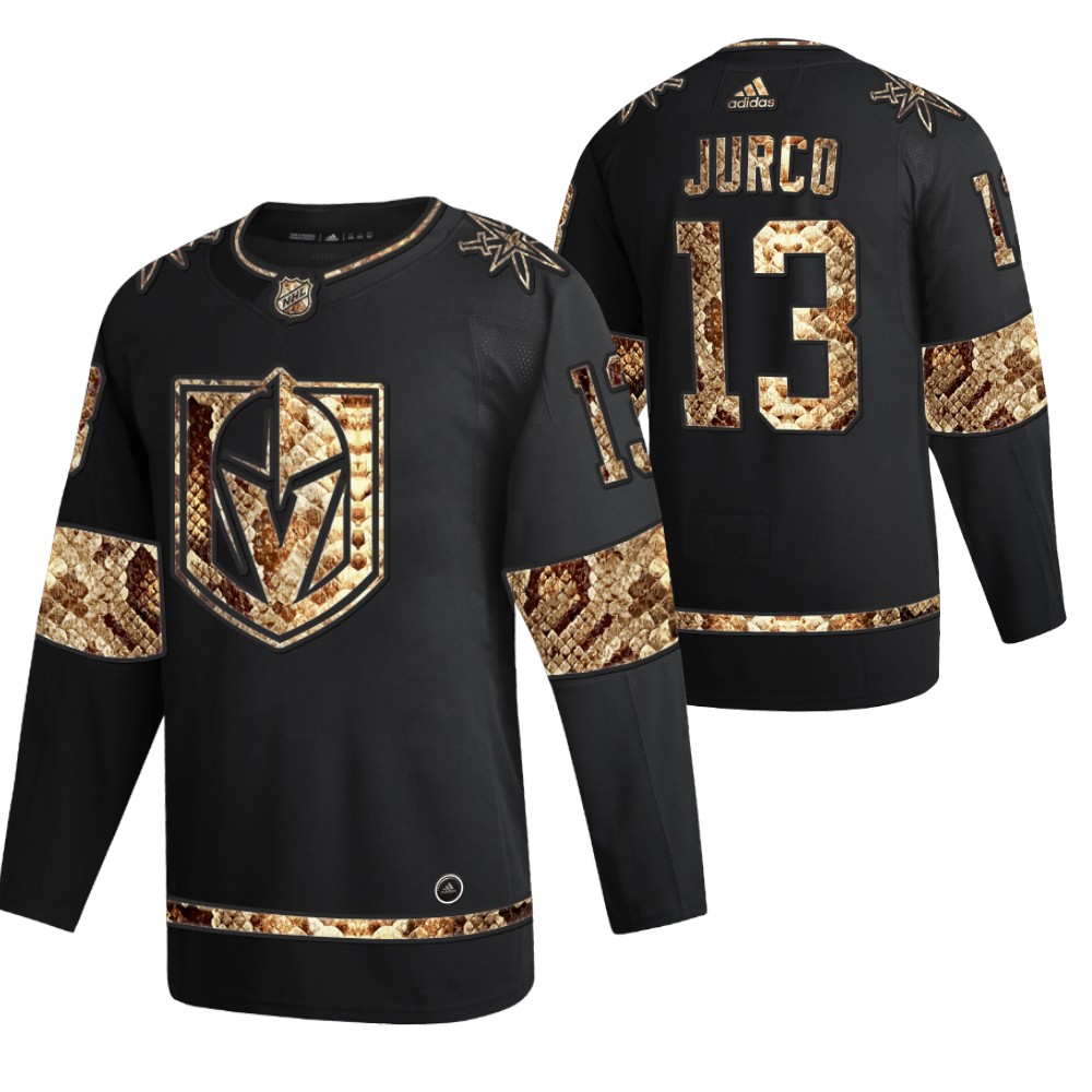 Vegas Golden Knights Tomas Jurco Black Python Skin 2021 Exclusive Edition Jersey