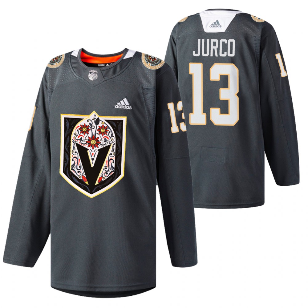 Vegas Golden Knights Tomas Jurco Gray 2021 Latino Heritage Night Special Jersey