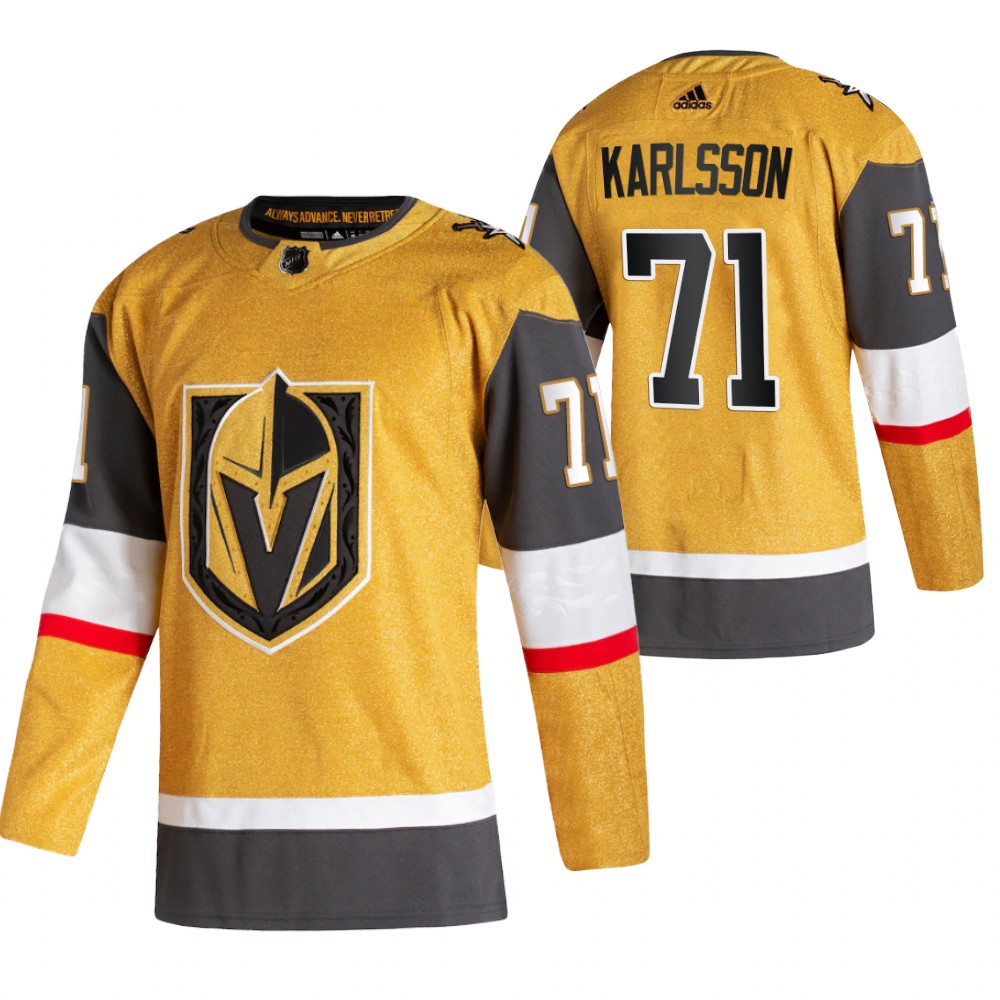 Vegas Golden Knights William Karlsson Gold 2020-21 Alternate Authentic Player Jersey