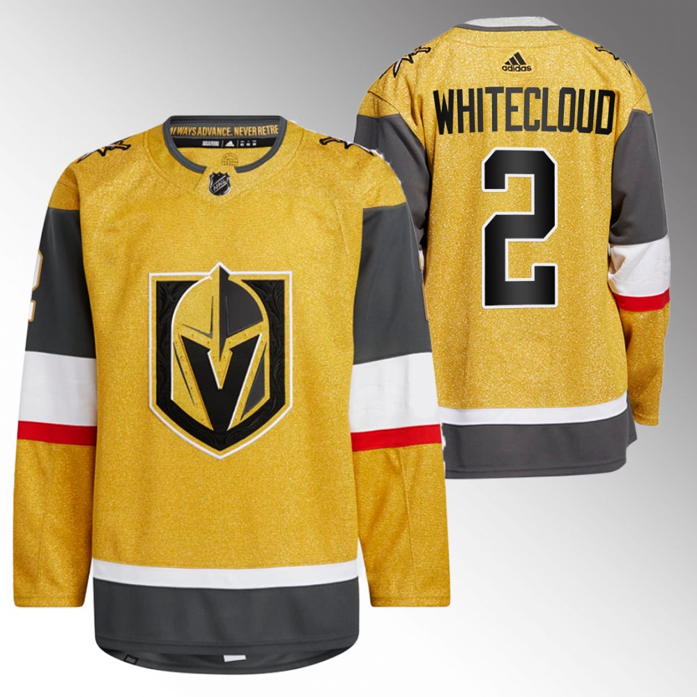 Vegas Golden Knights Zach Whitecloud Gold 2022-23 Home Authentic Jersey