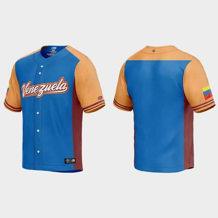 Venezuela Baseball 2023 World Baseball Classic Jersey – Royal
