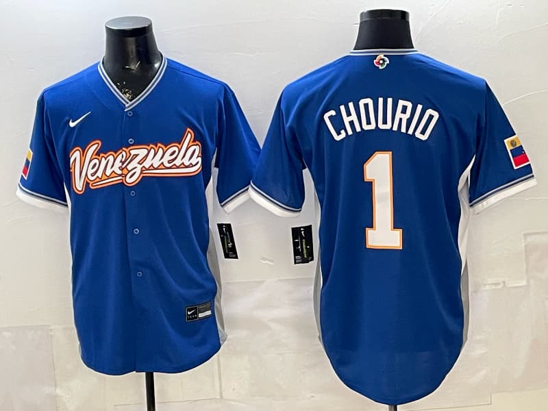 Venezuela Baseball Nike 2026  Baseball Jersey  1 CHOURIO
